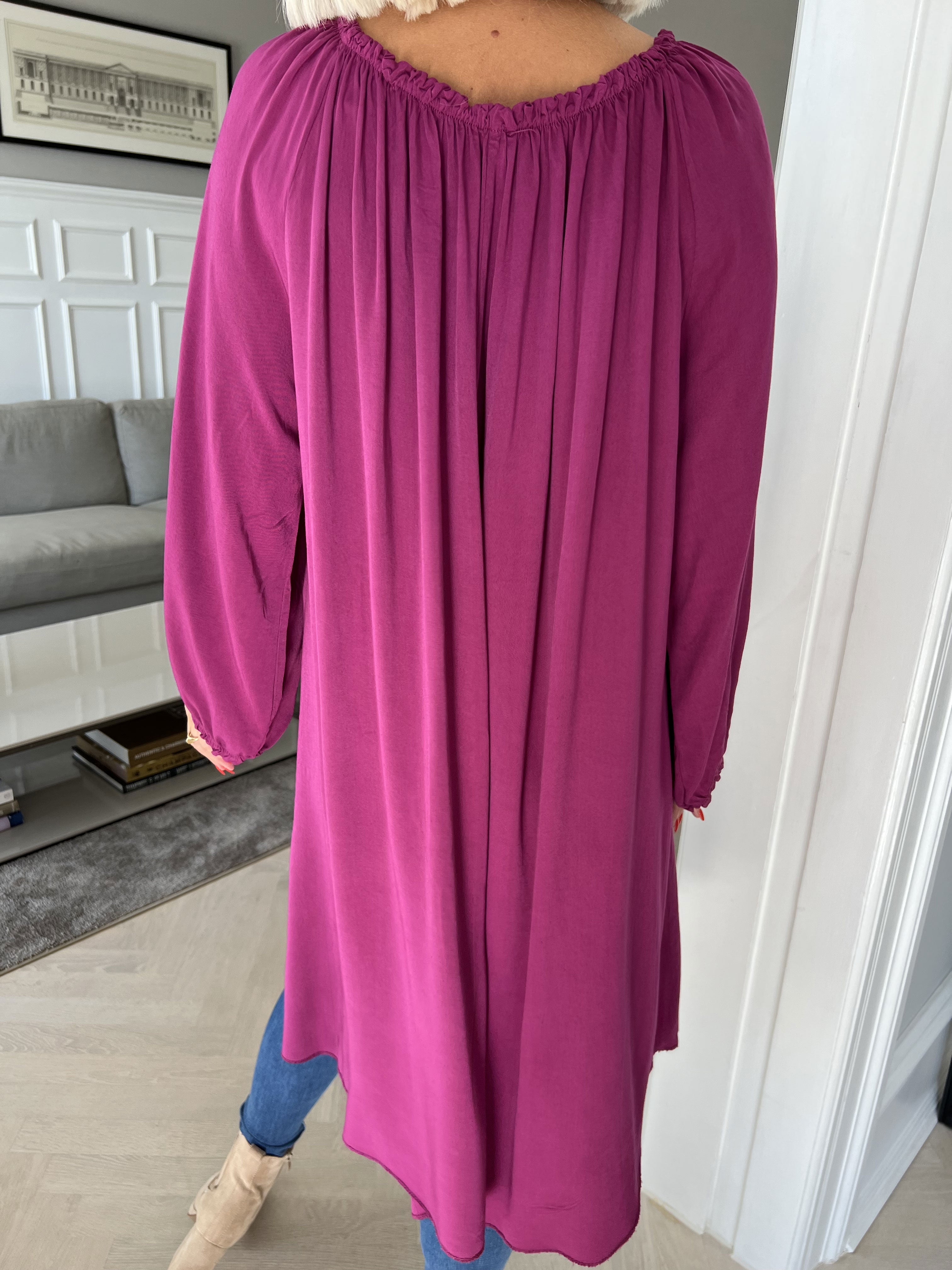 Nicole - Tunikaklänning med band - Camel