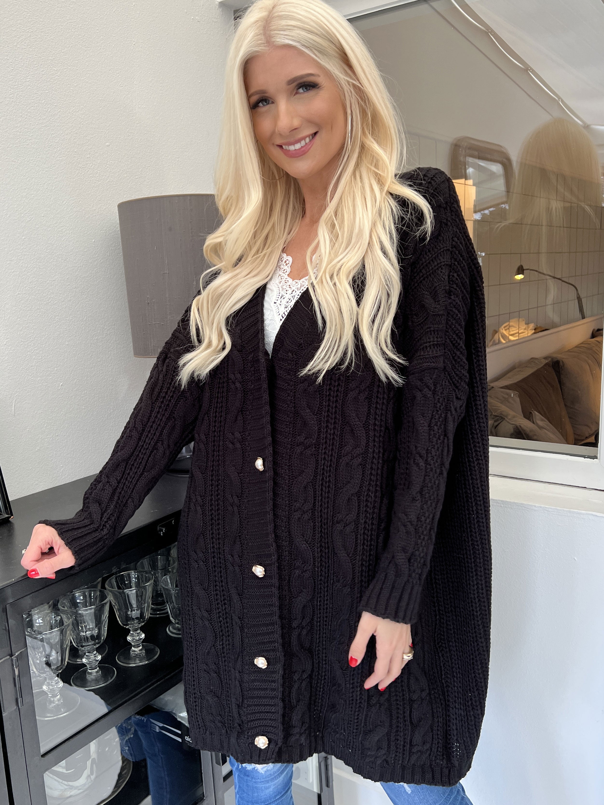 Noa - Kabelstrickad kofta