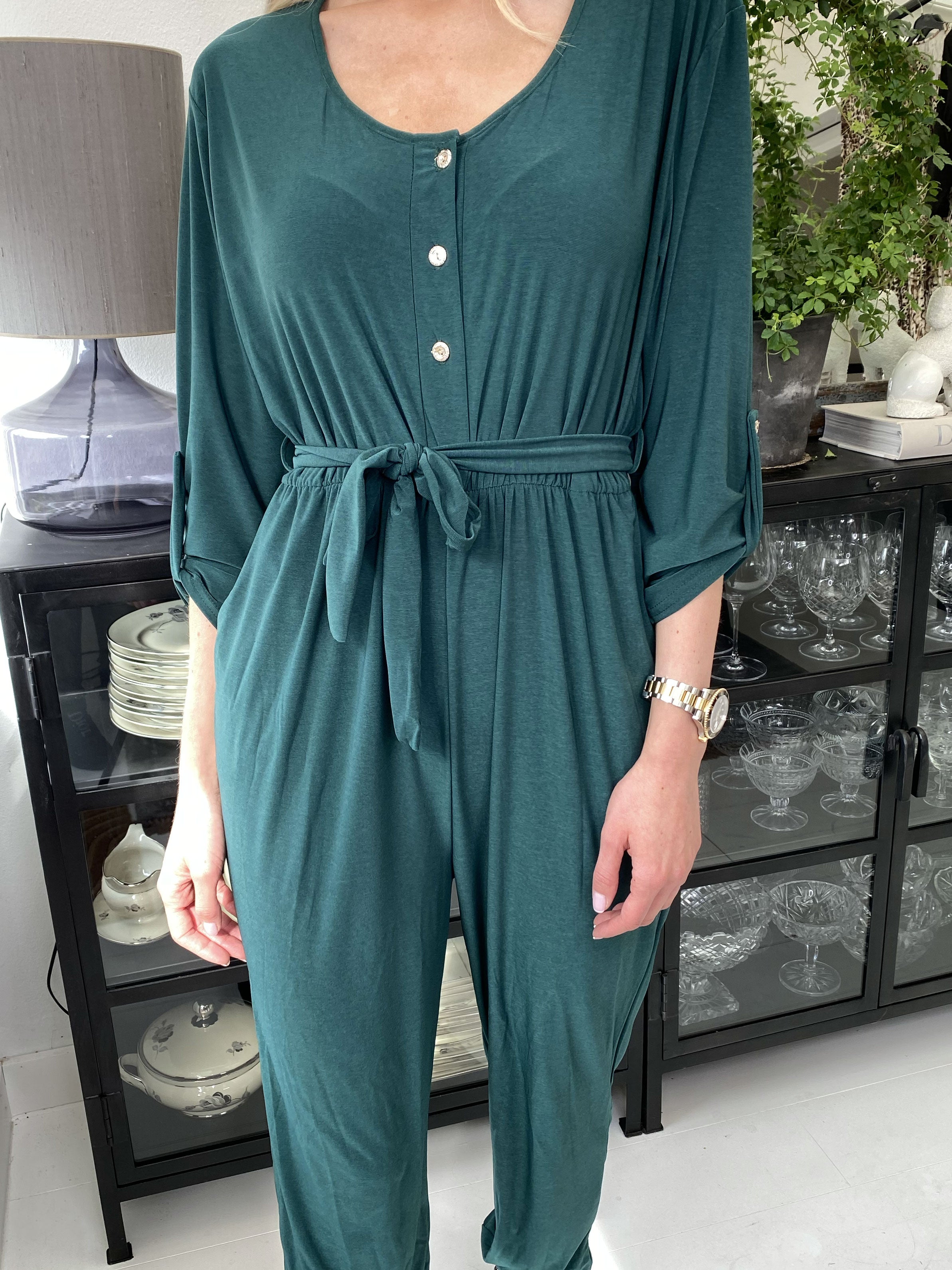 Pamy - Supermjuk och stretchig jumpsuit - Dark grey