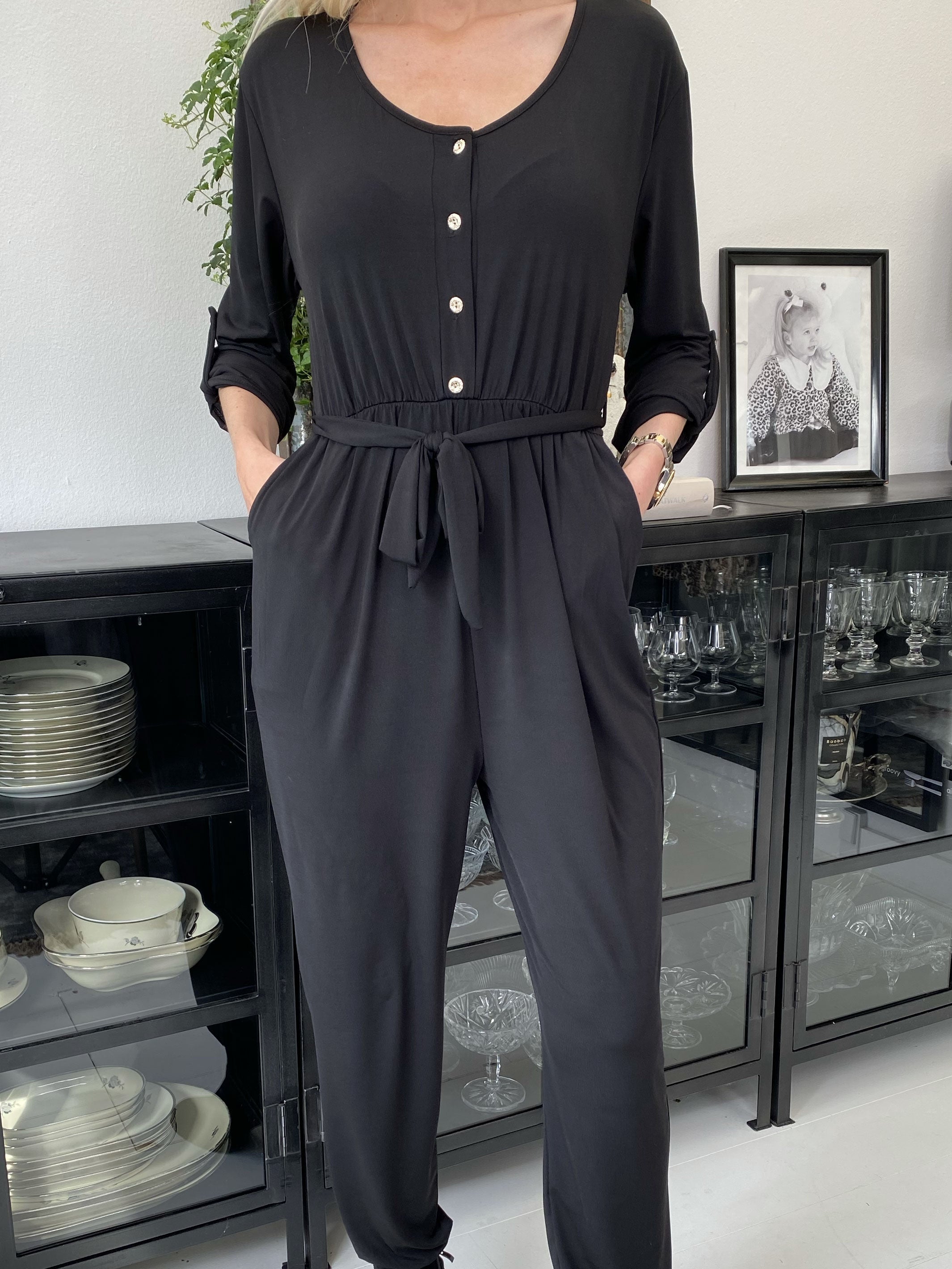 Pamy - Supermjuk och stretchig jumpsuit - Snake