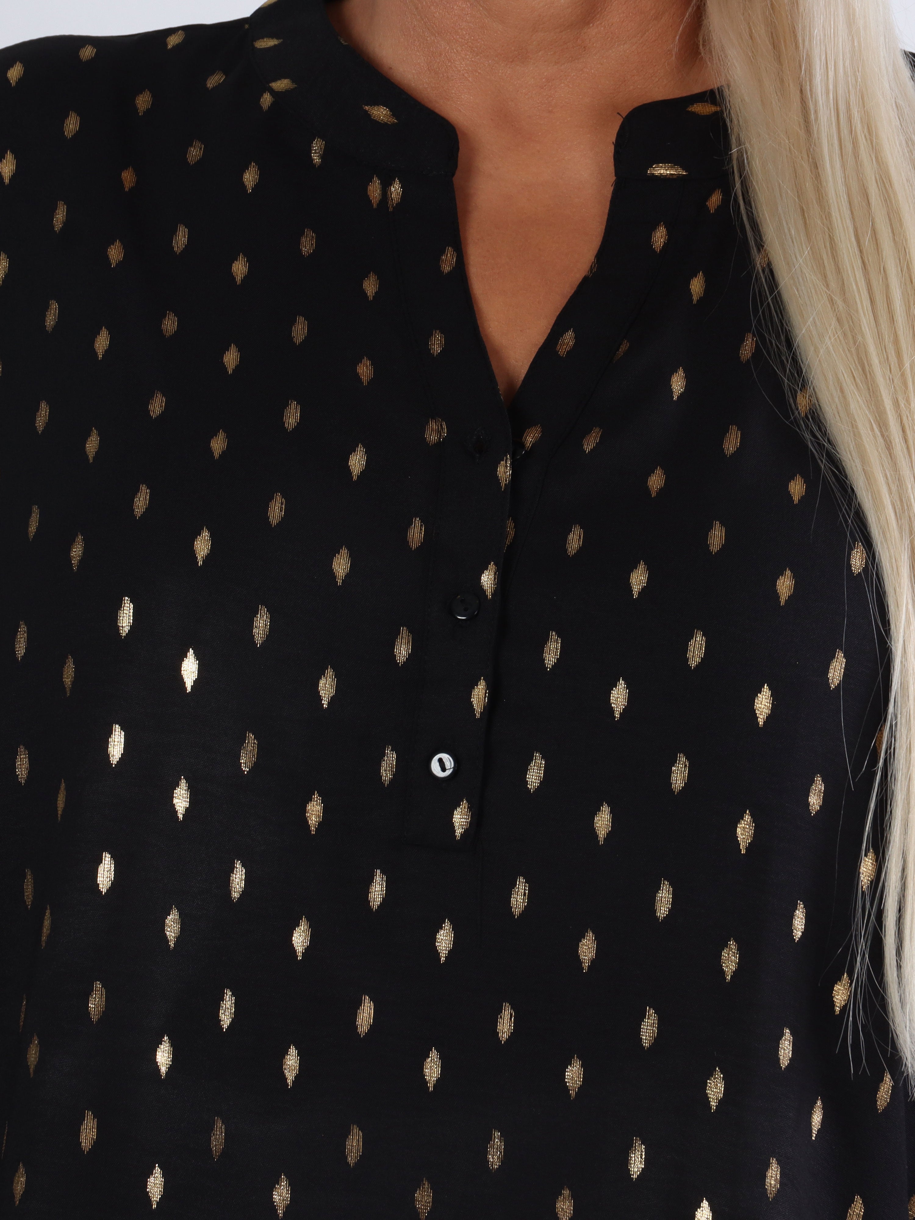 Pepita - Långärmad tunika med mönster