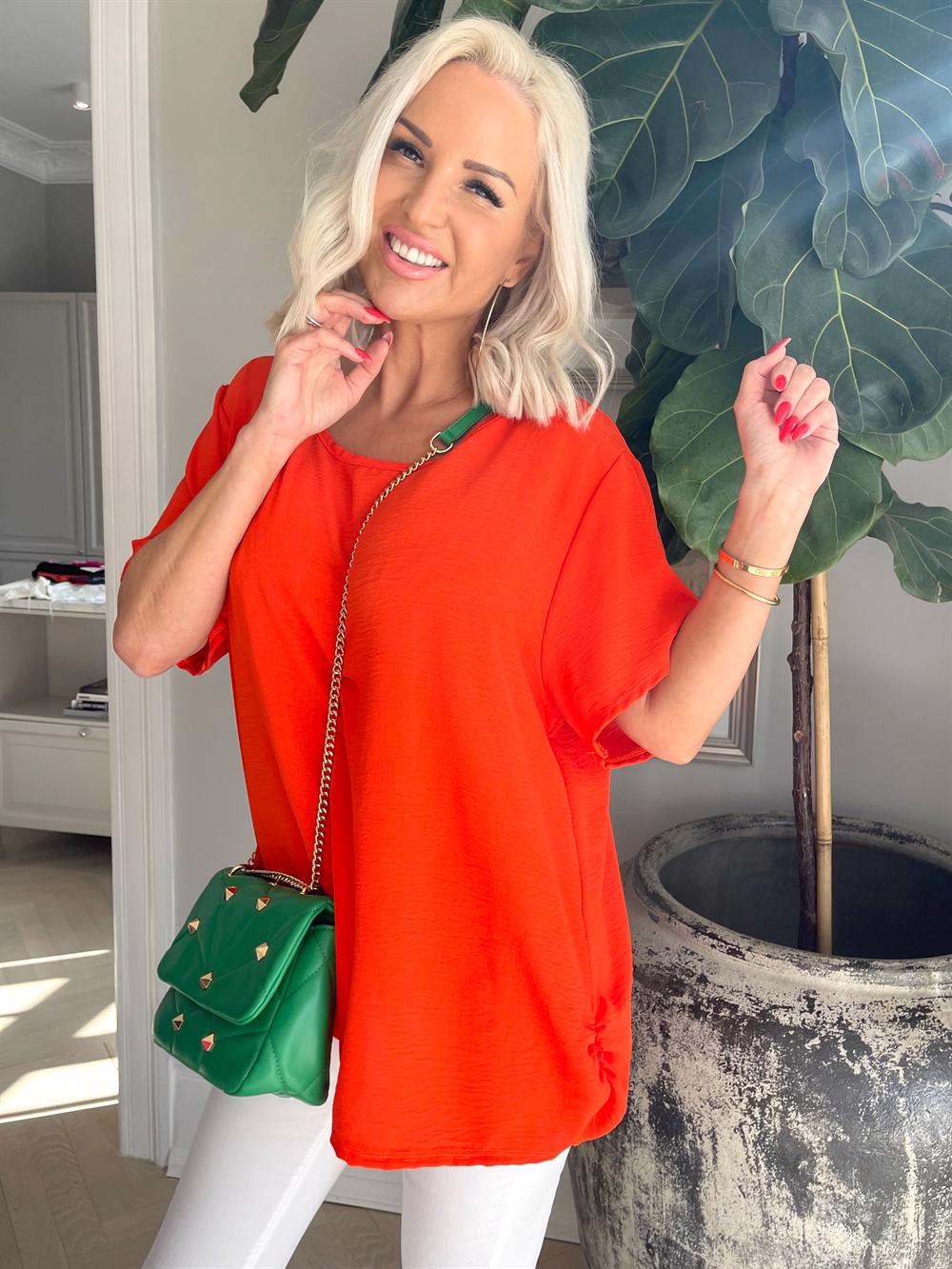 Piana - Blus med kort ärm