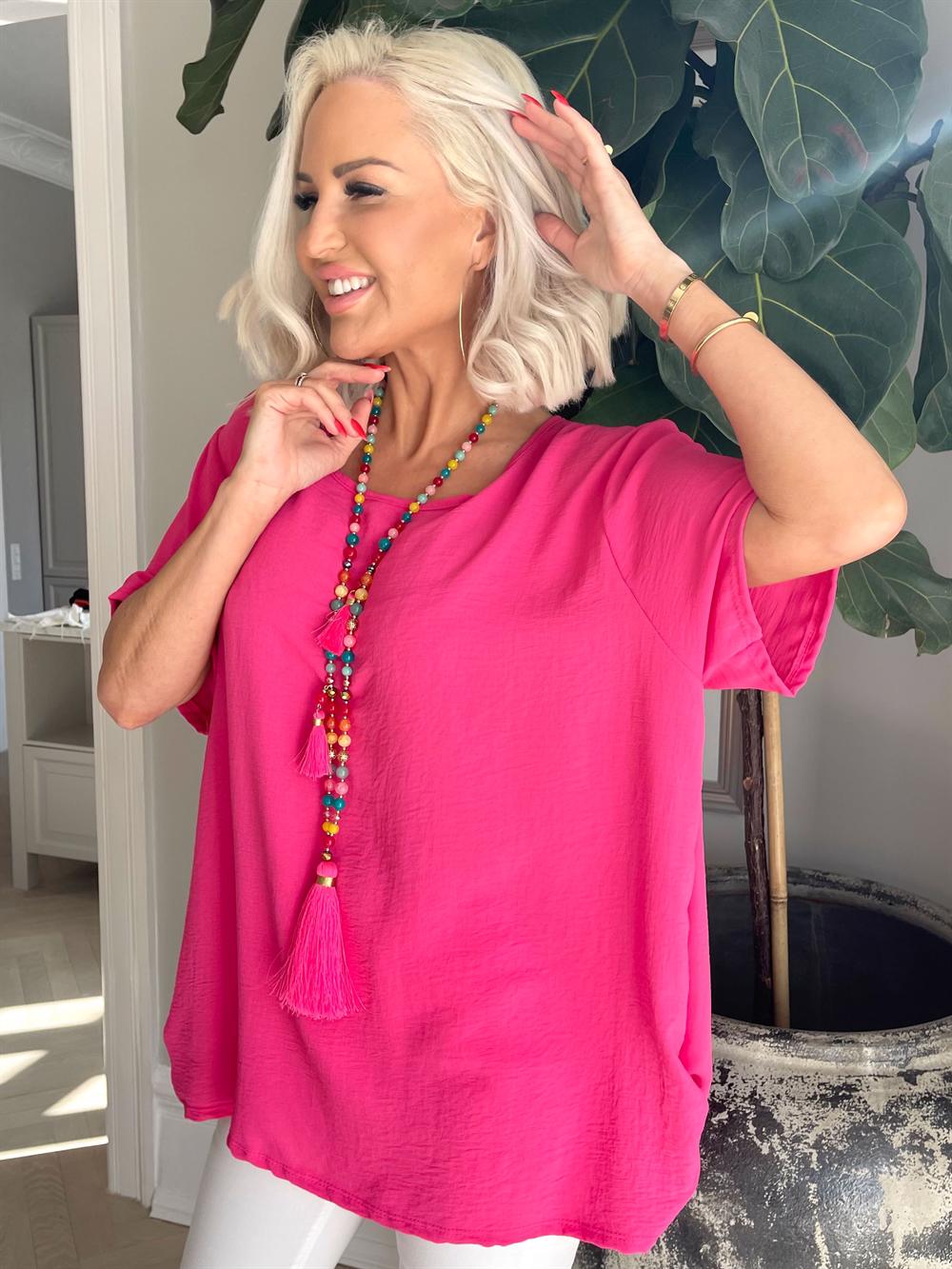 Piana - Blus med kort ärm