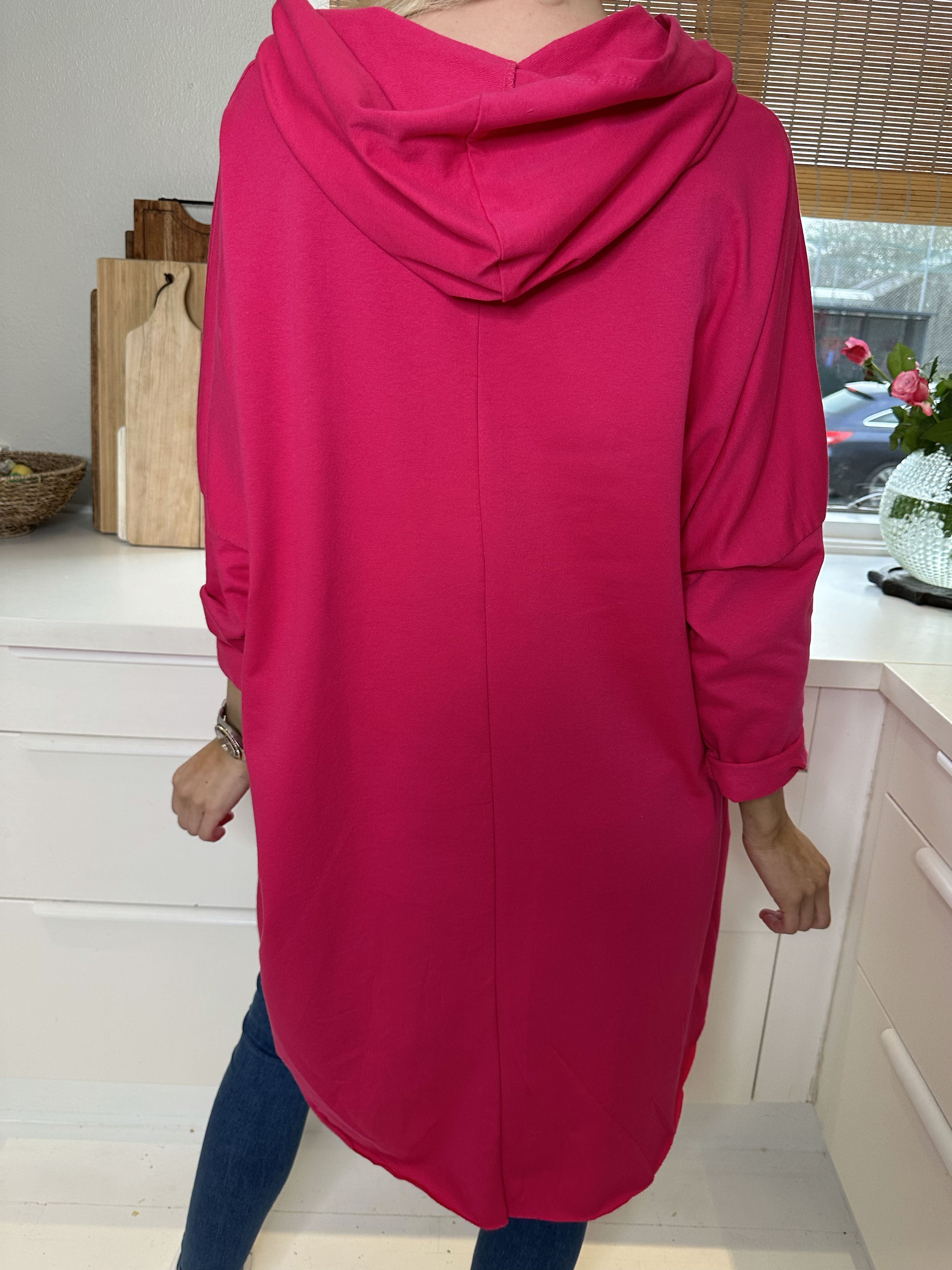 Rock - Cool hoodie klänning med text