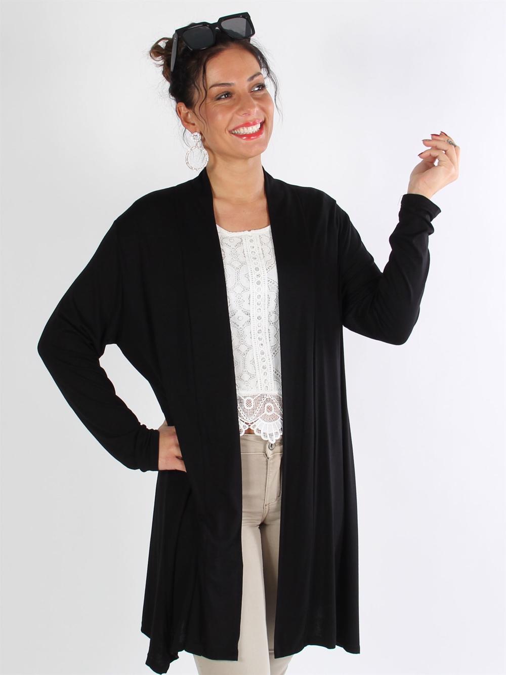 Rosa - Basic kofta i jerseytyg