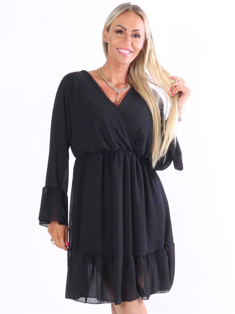 Rosabella - Mönstrad klänning i chiffong