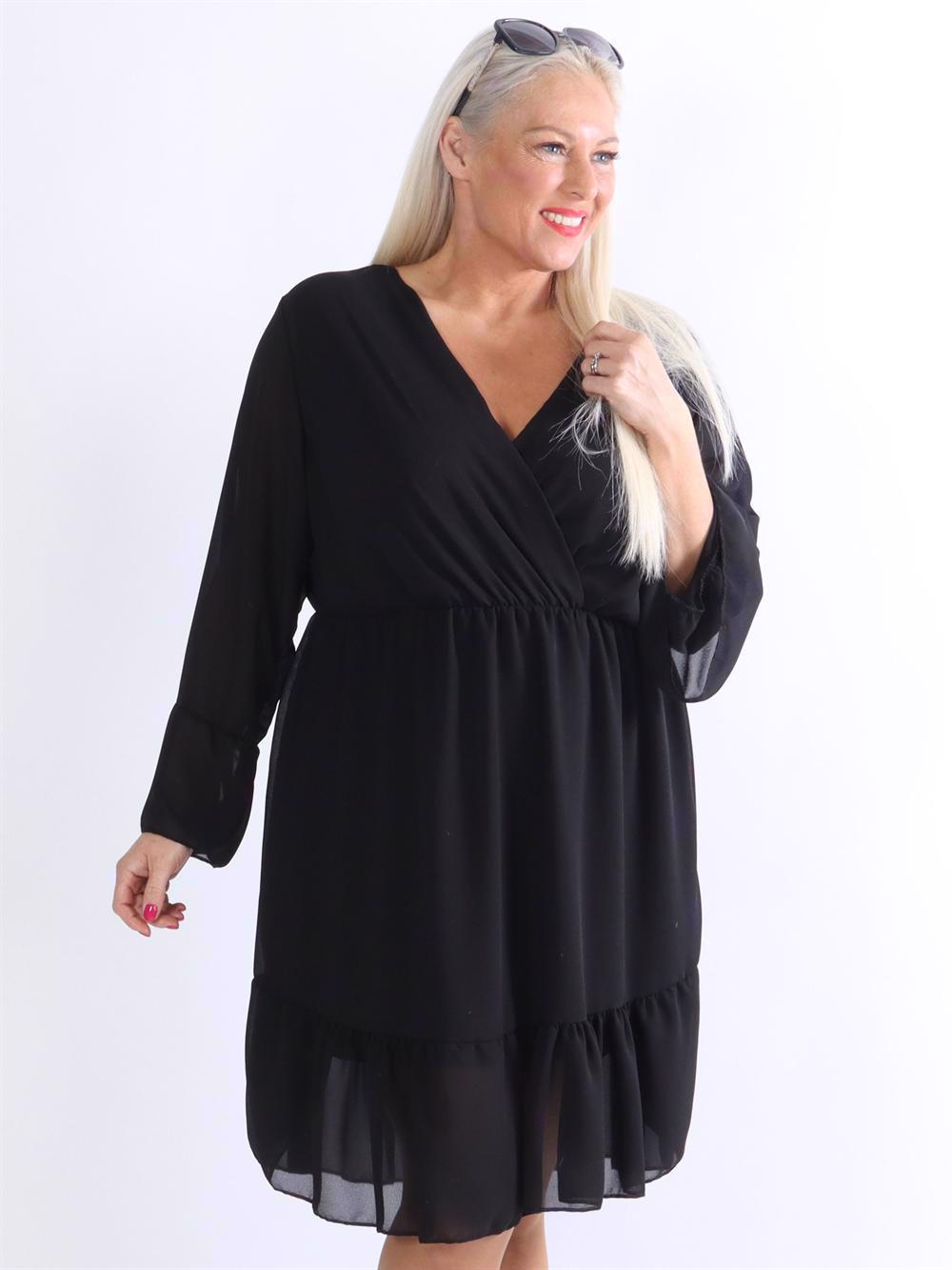 Rosabella - Mönstrad klänning i chiffong