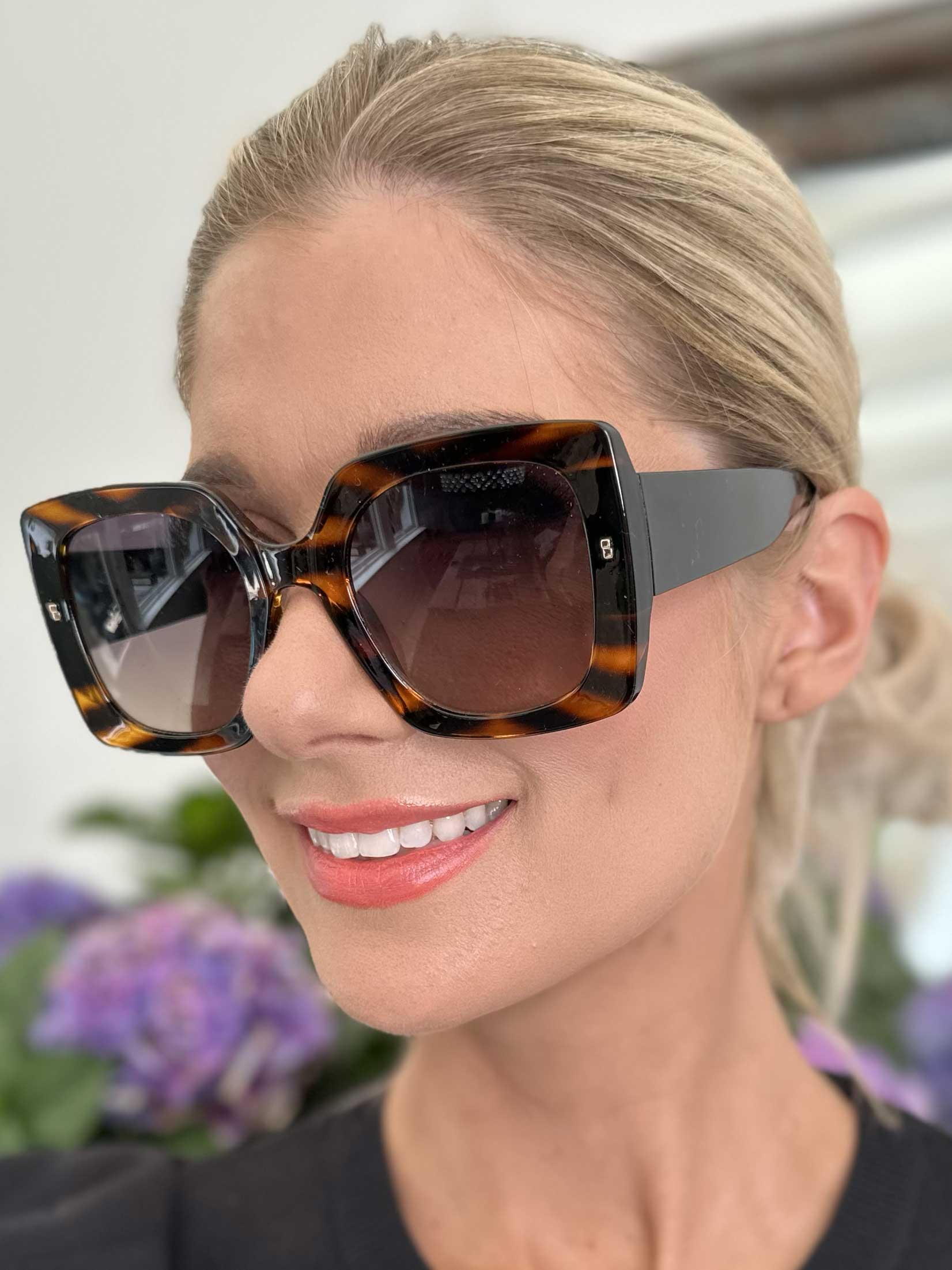 Sahara - Stora fyrkantiga solglasögon