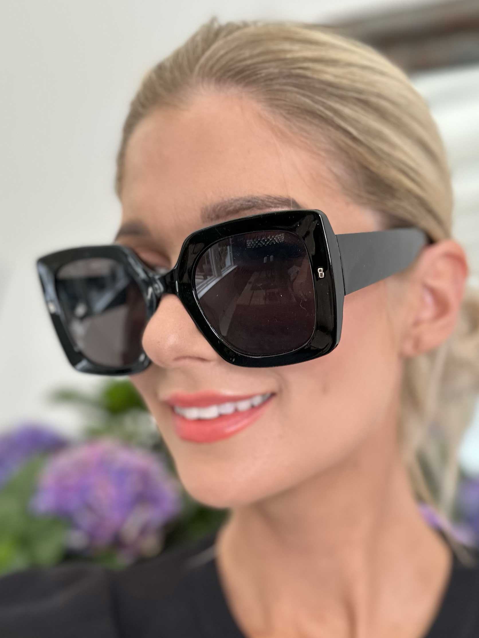 Sahara - Stora fyrkantiga solglasögon