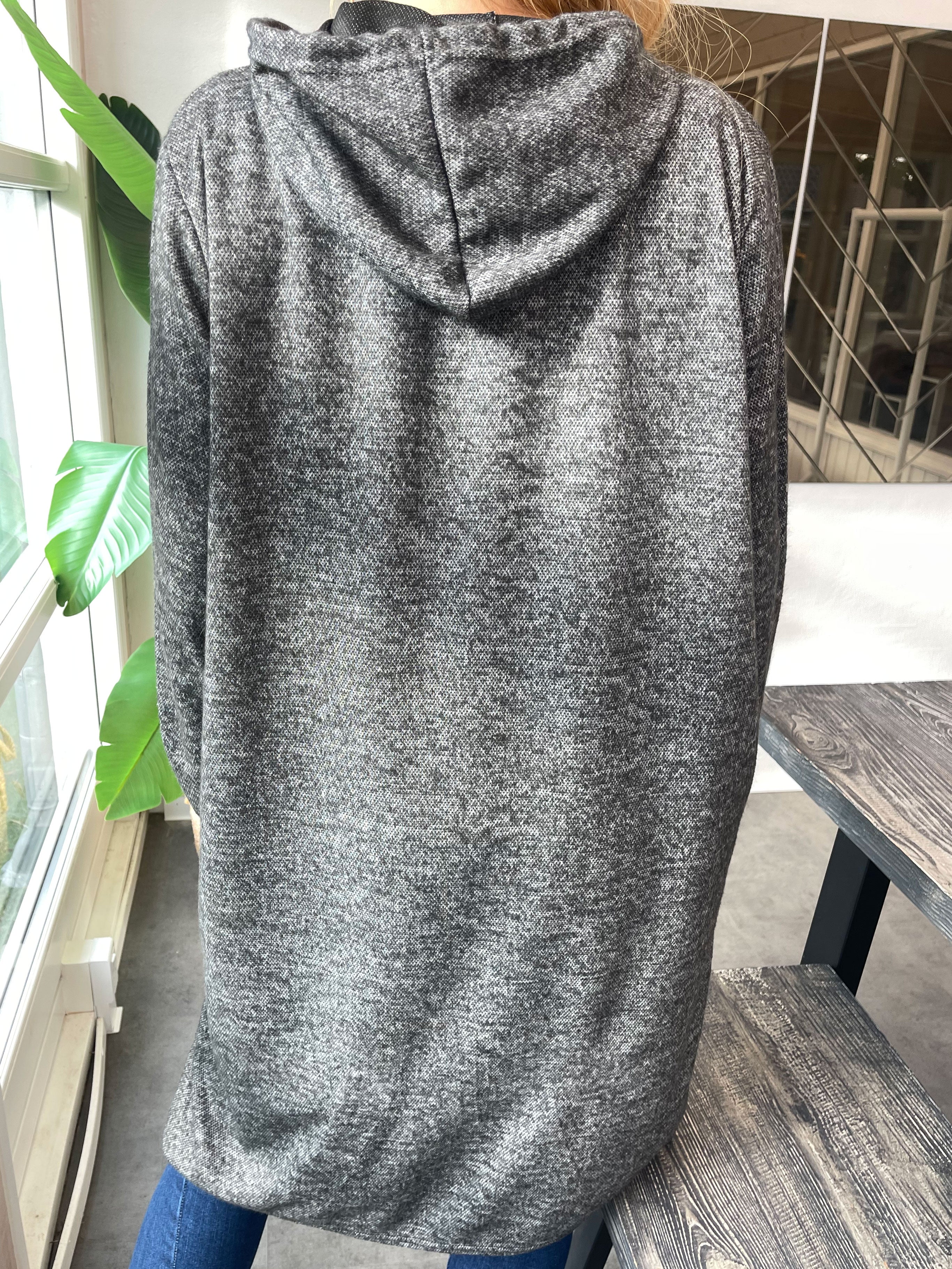 Sarita - Hoodie klänning med skrift