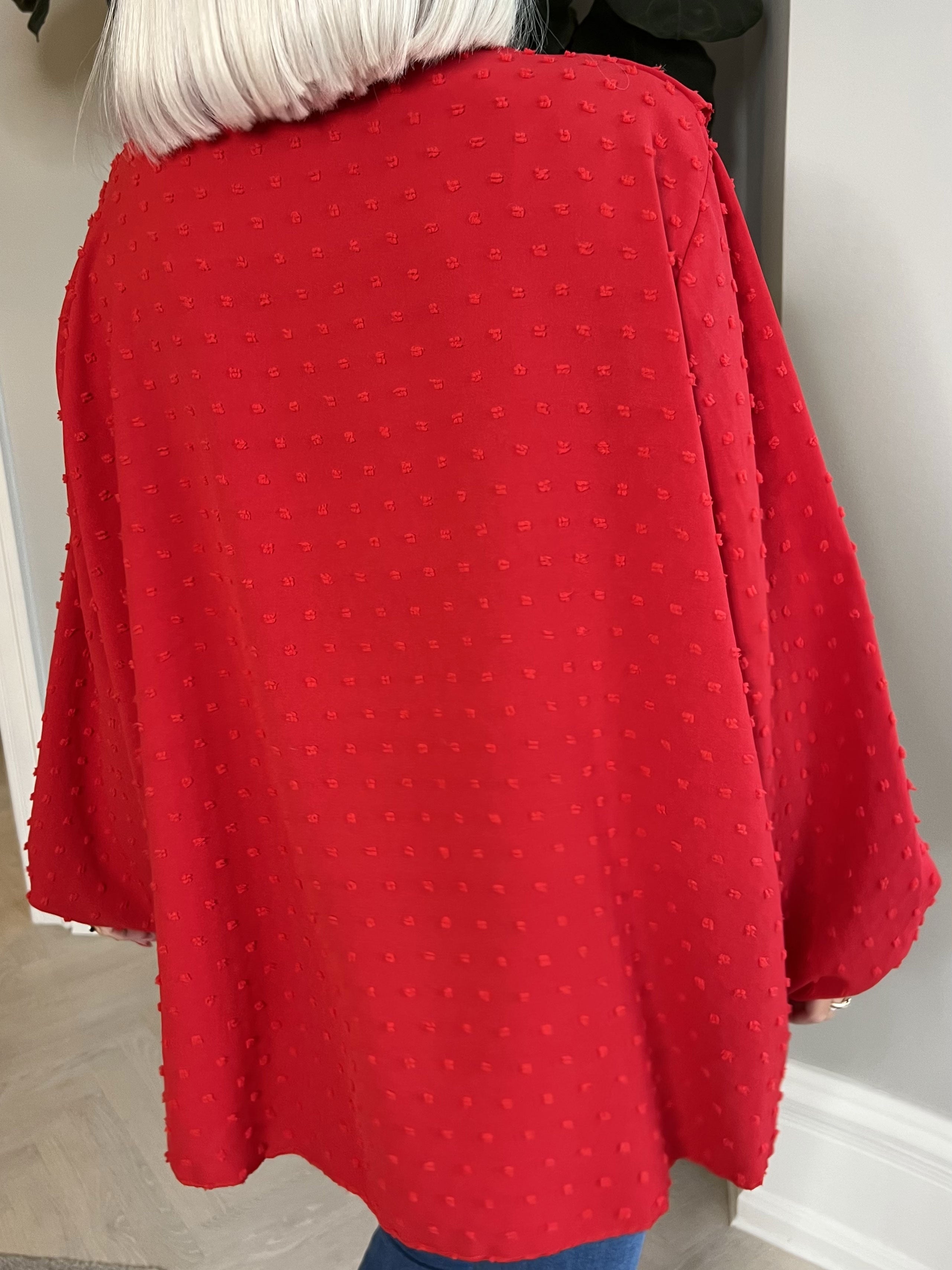 Simone - Tunika med spetskant och volanger