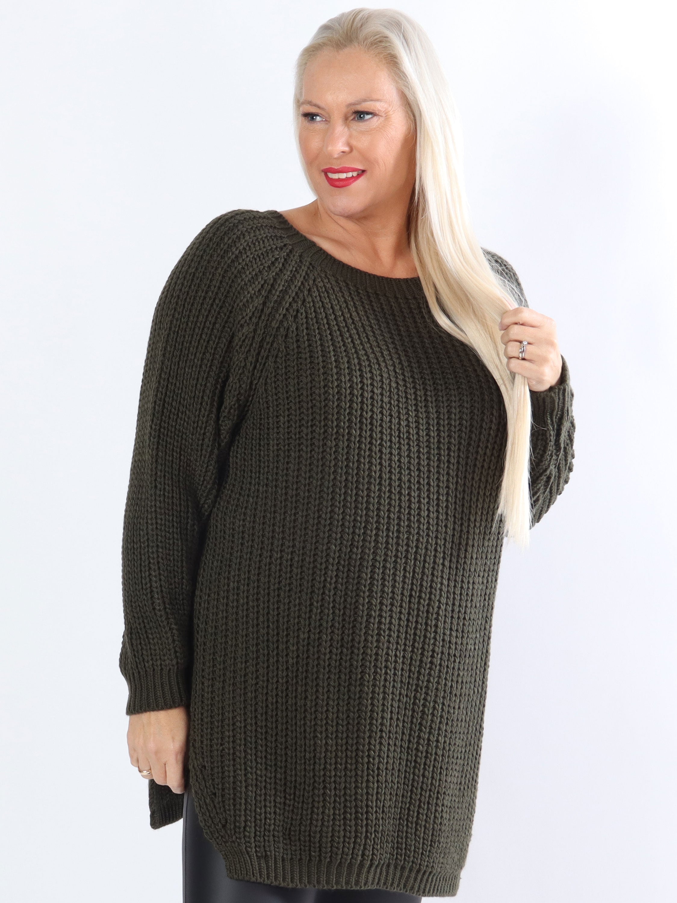 Trini - Mjuka och mysiga plussize stickor - Rose