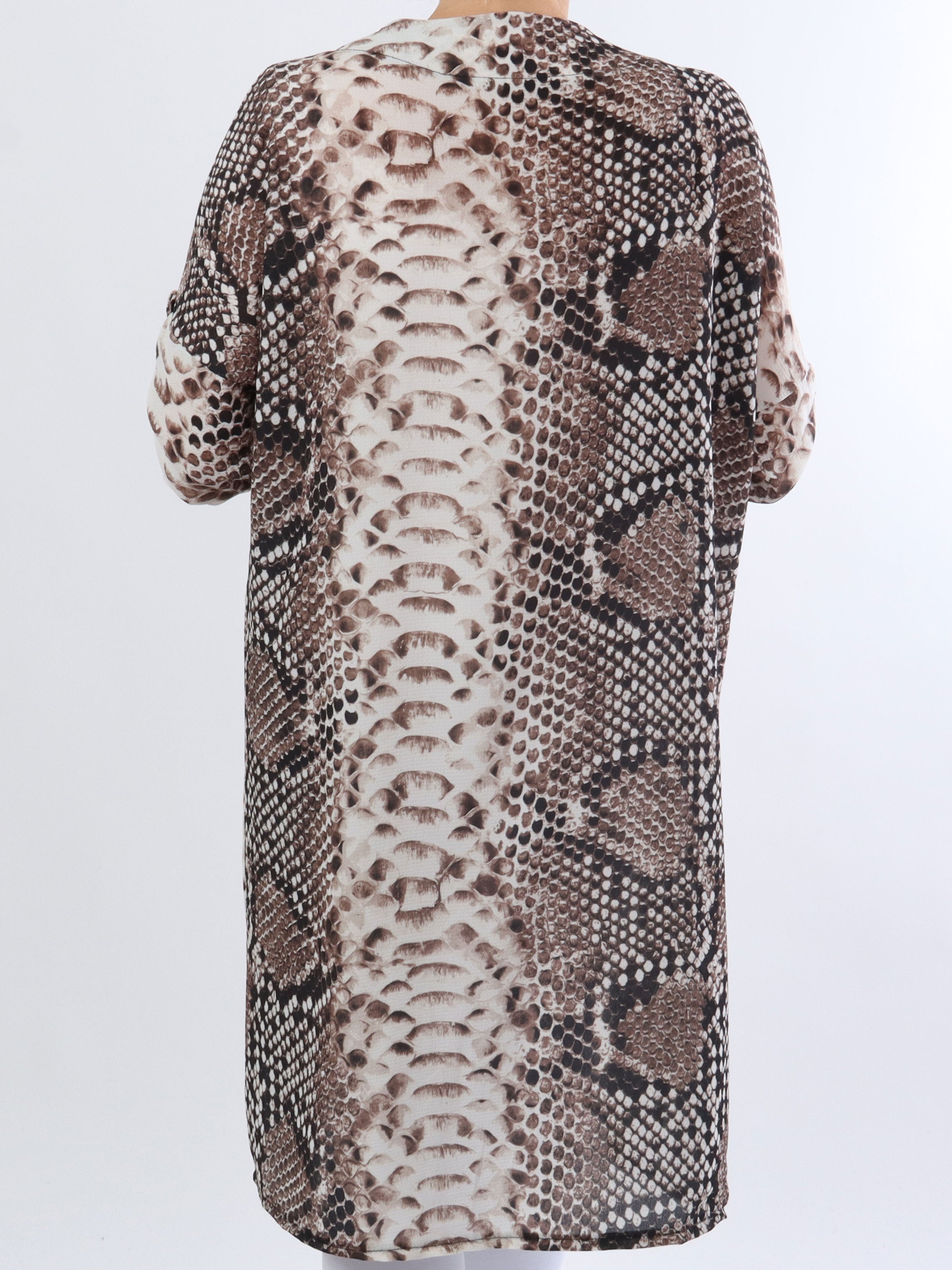 Vanesa Animal Kimono - Söt kimono i stora storlekar med djurtryck