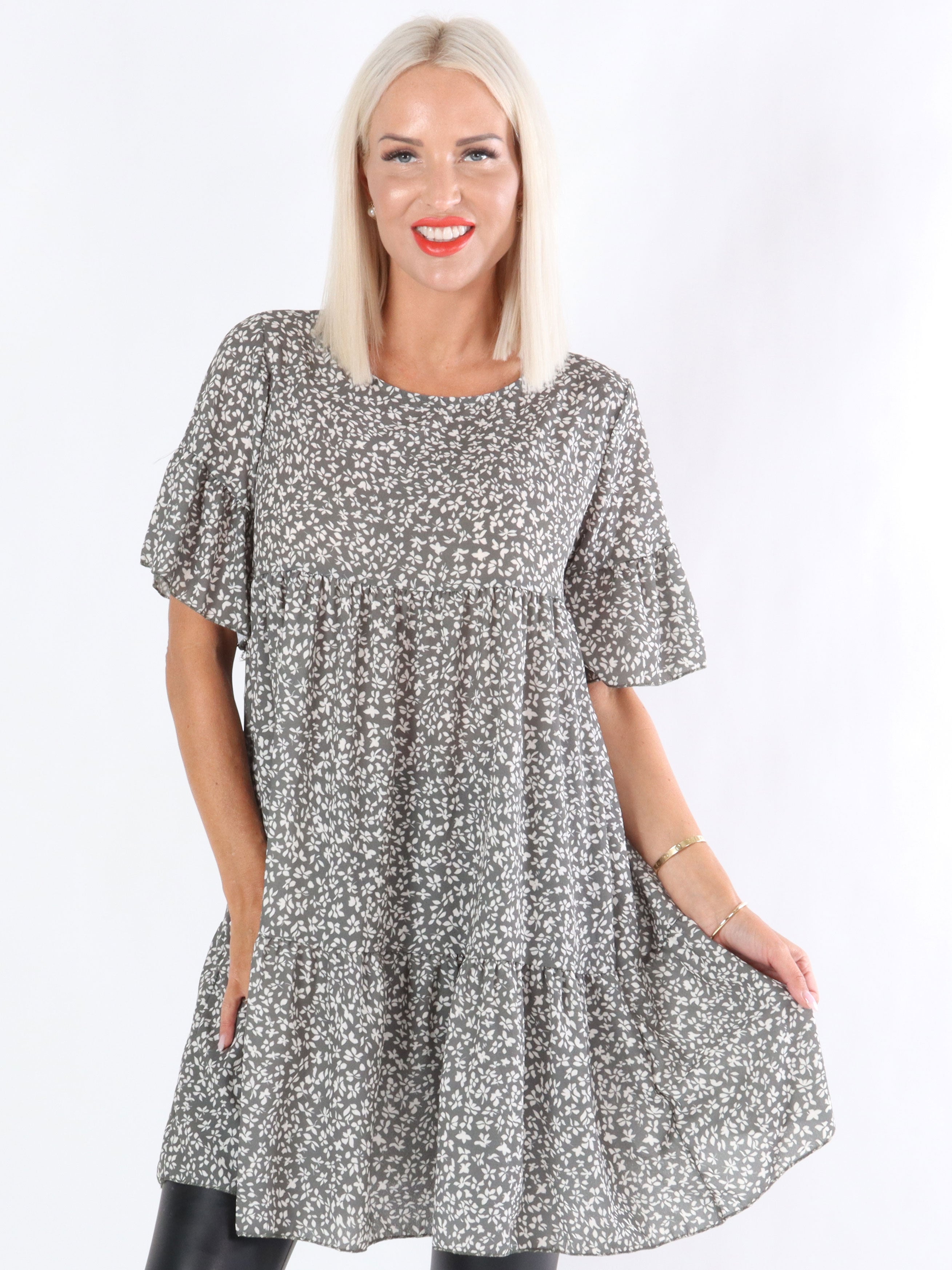 Via - Tunika i lös passform med mönster