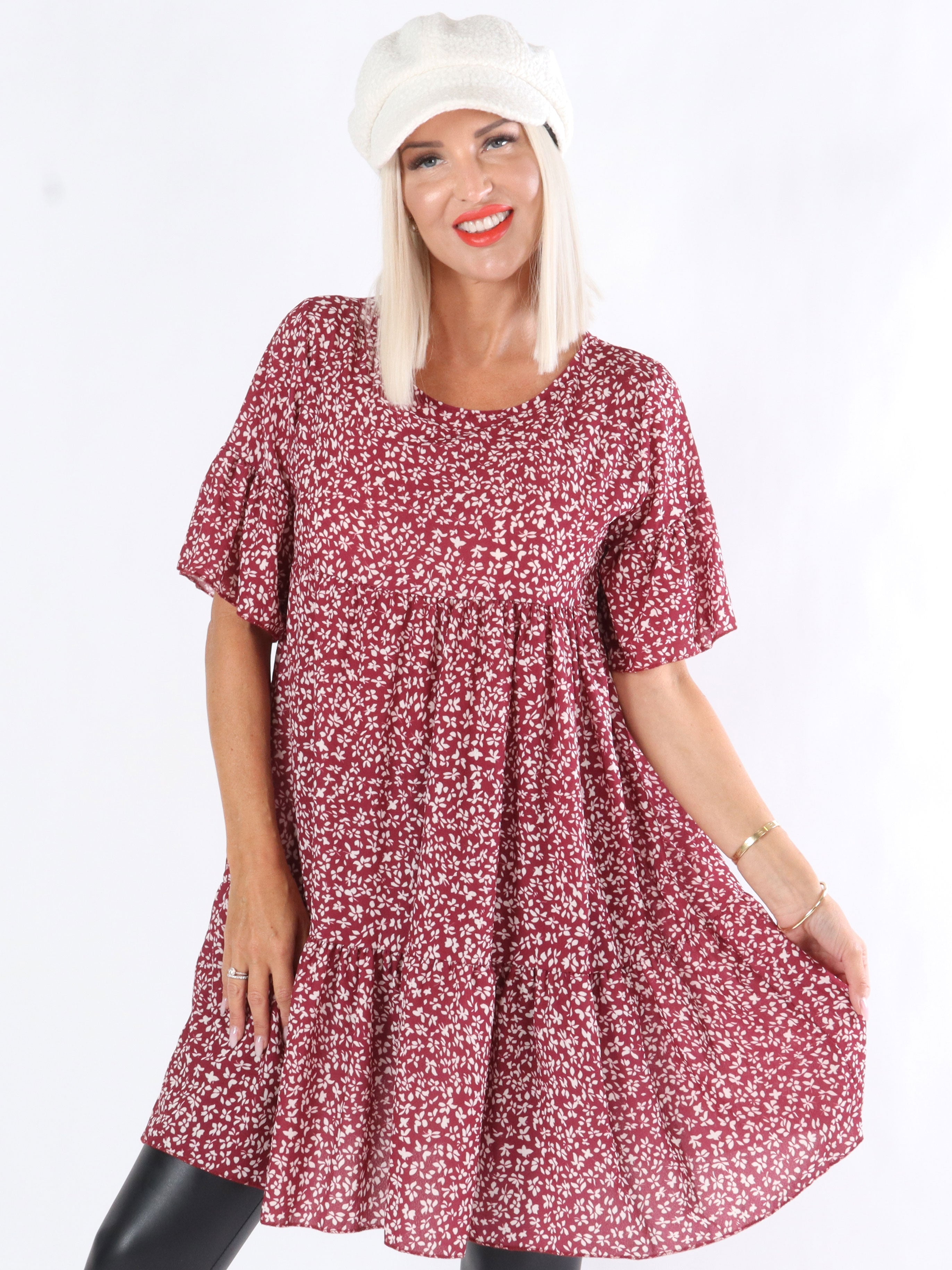 Via - Tunika i lös passform med mönster