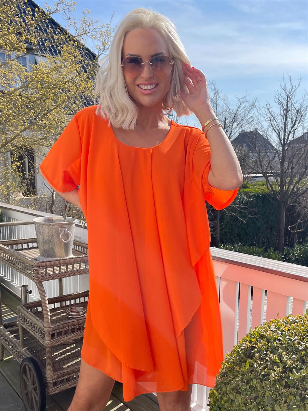 Wanda - Tunika klänning i chiffong