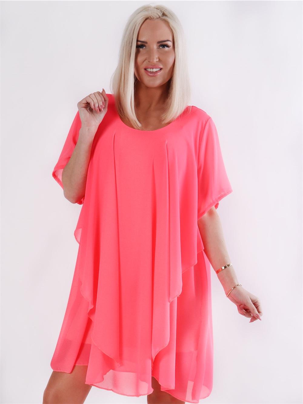 Wanda - Tunika klänning i chiffong