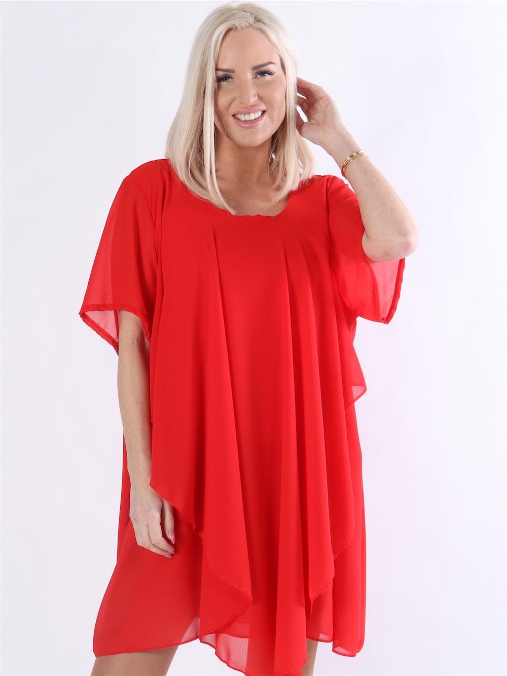 Wanda - Tunika klänning i chiffong