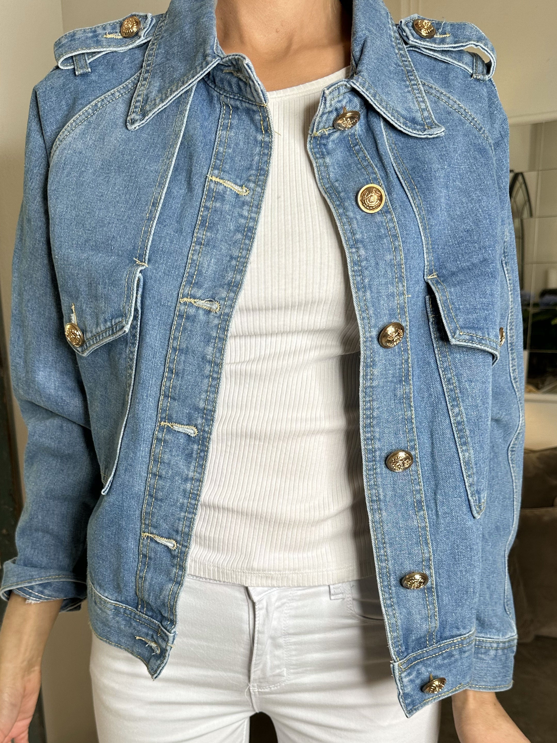 Zanca - överdimensionerad jeansjacka - Denim