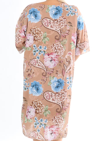 Zion Flower - Plisserad klänning med blommönster