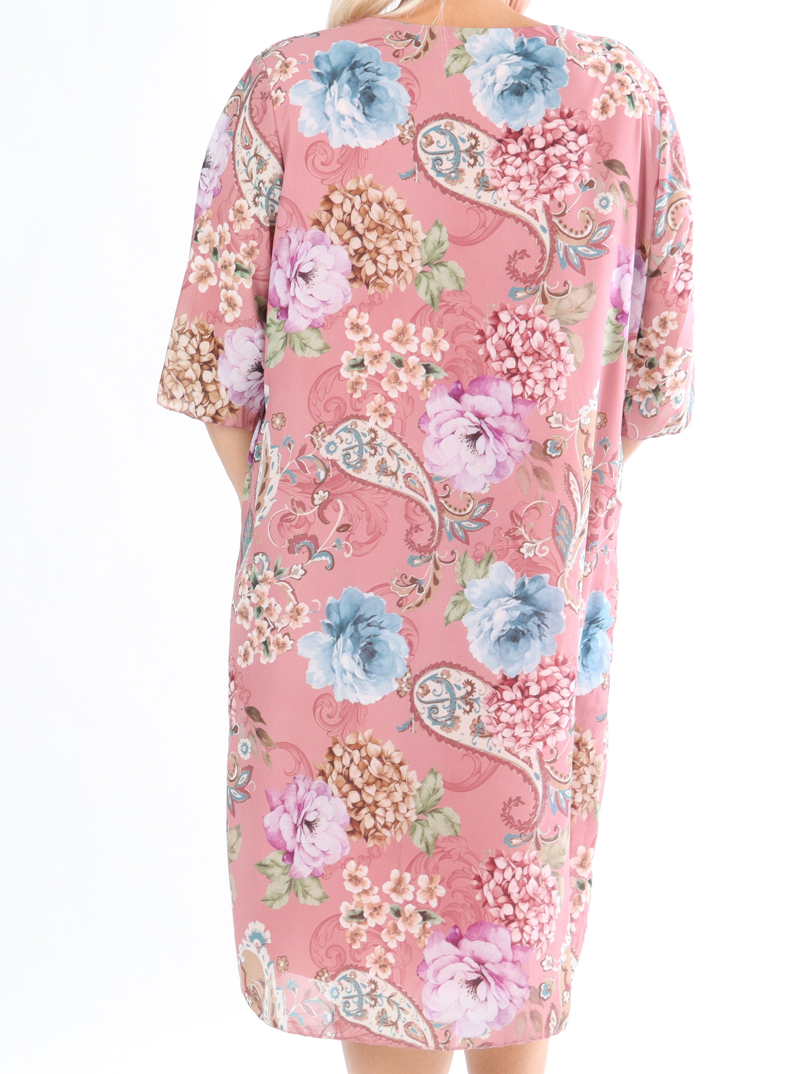 Zion Flower - Plisserad klänning med blommönster