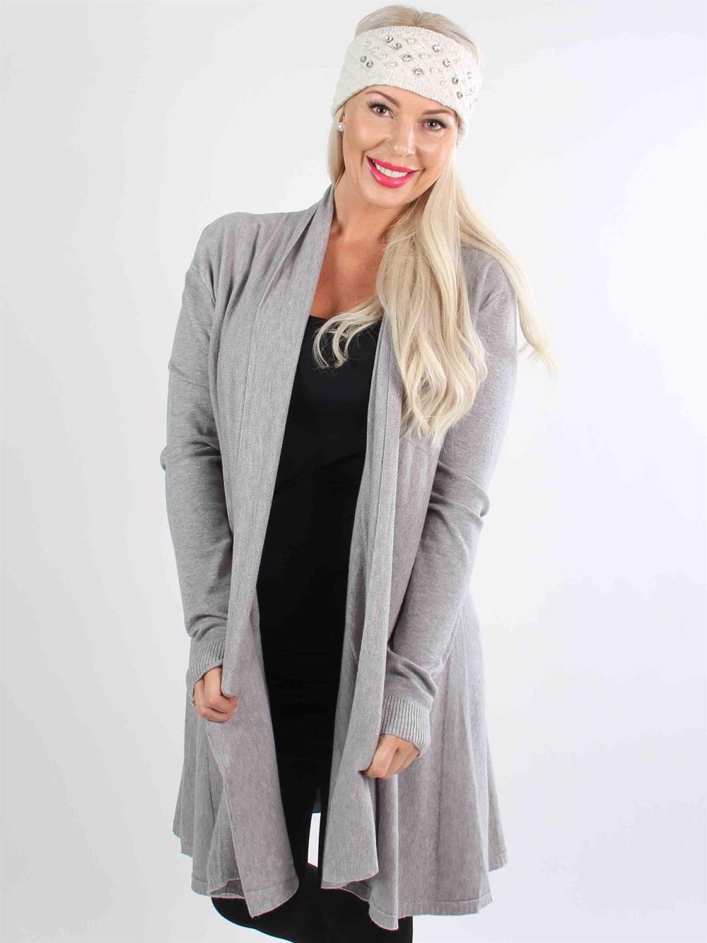 Zizi - Svart mjuk stickad kofta