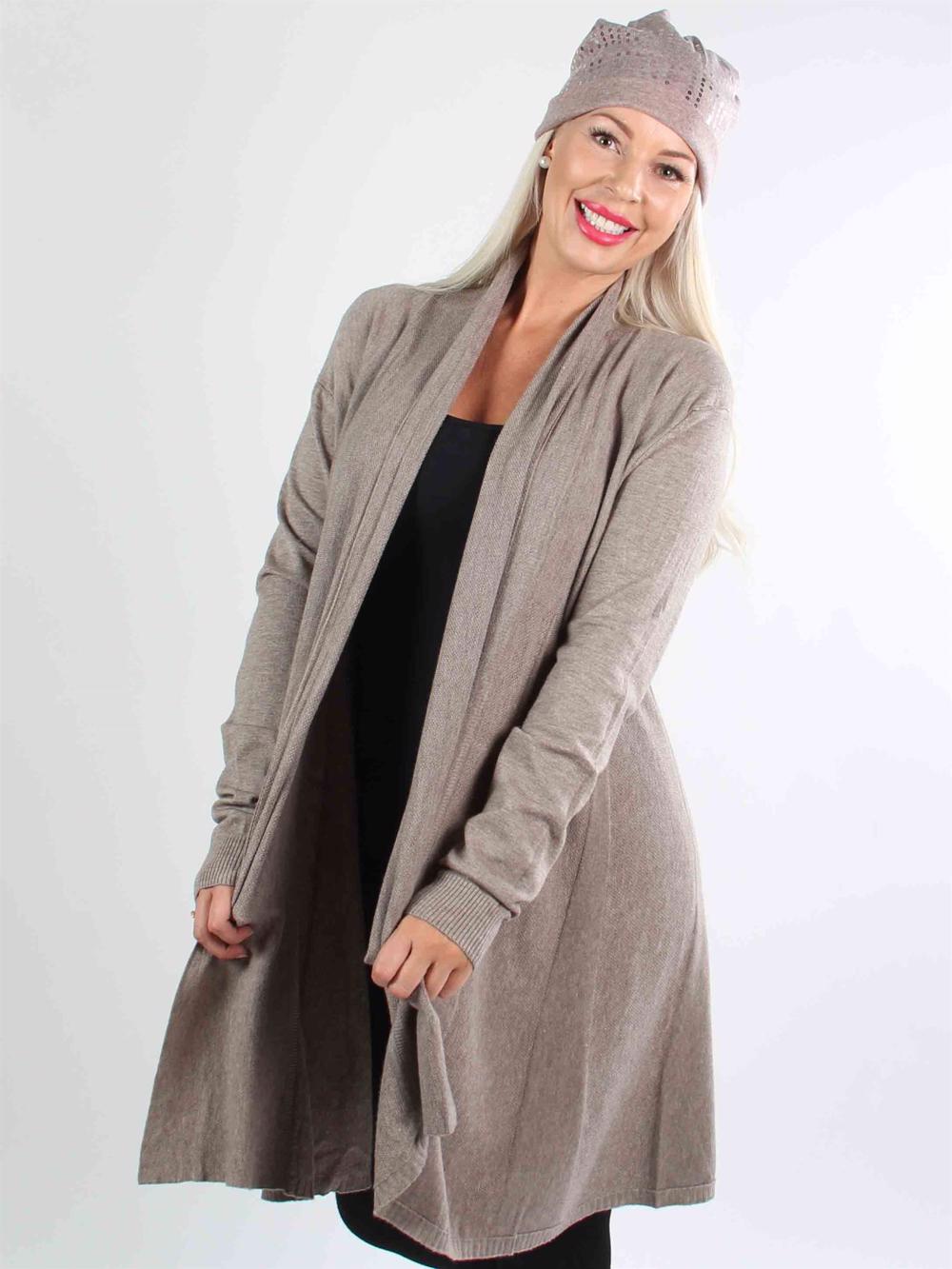 Zizi - Svart mjuk stickad kofta