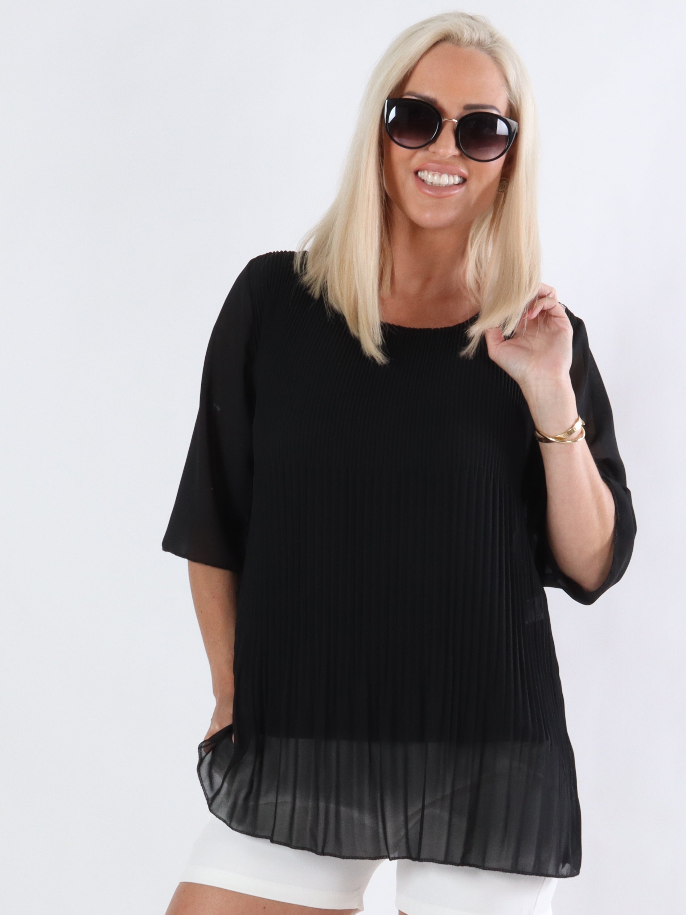 Filippa - Tunica i plisserad chiffong