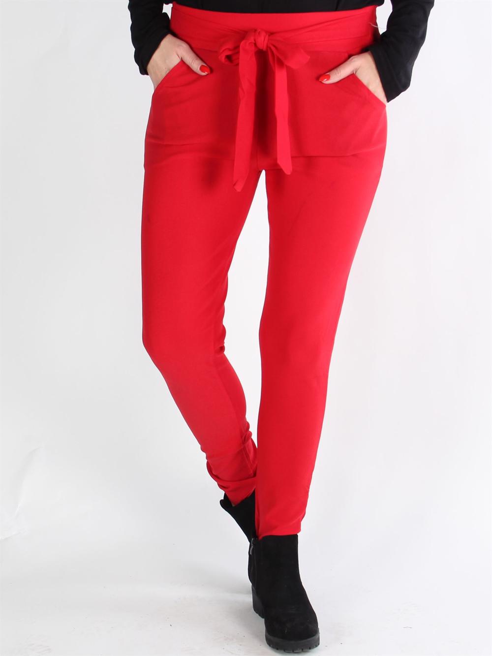 Larissa - Svarta byxor med knytband i midjan