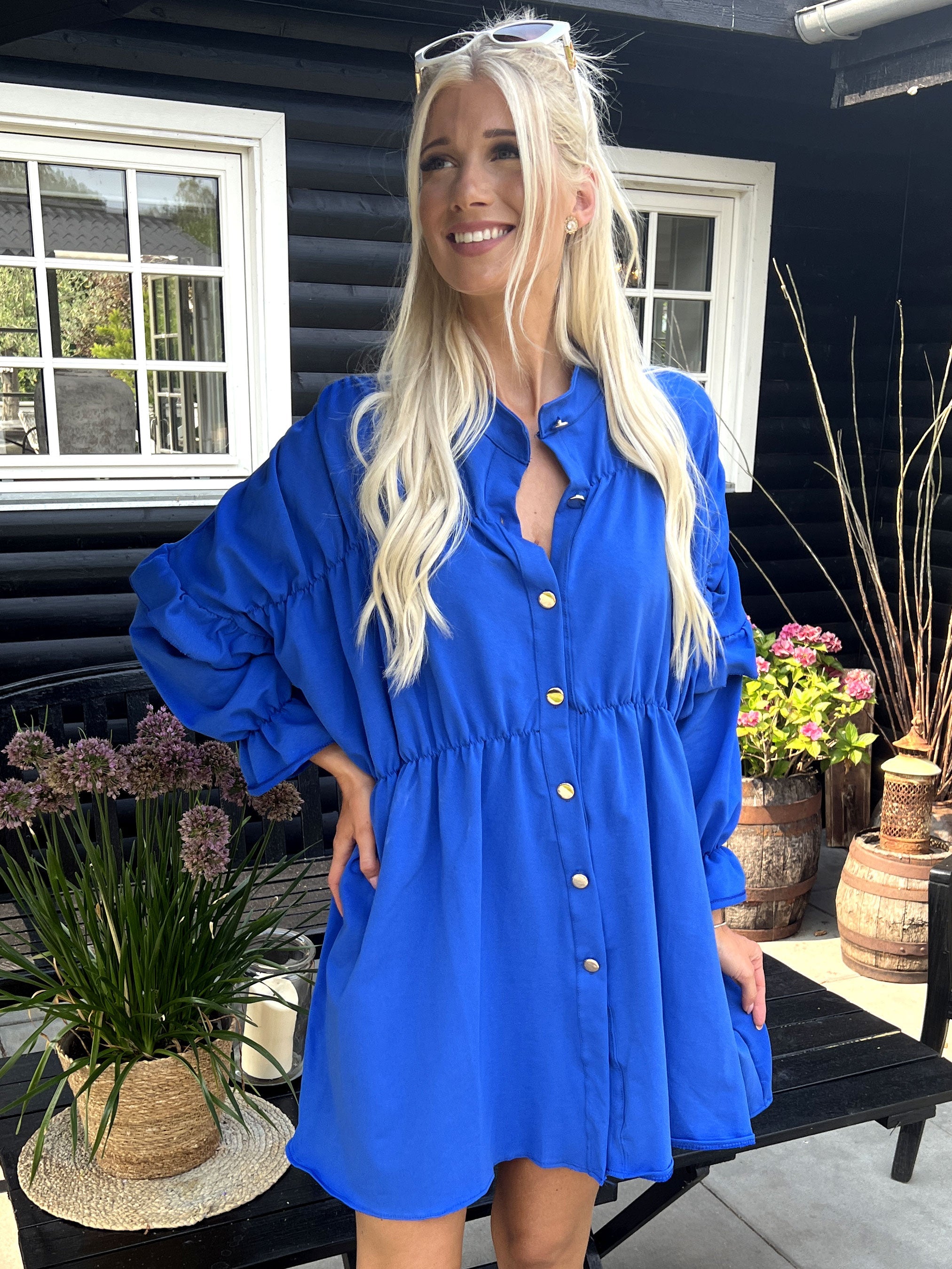 Monica Jersey - Söt joggingklänning med volanger