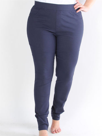 Pandora - Beige leggings i jeanslook
