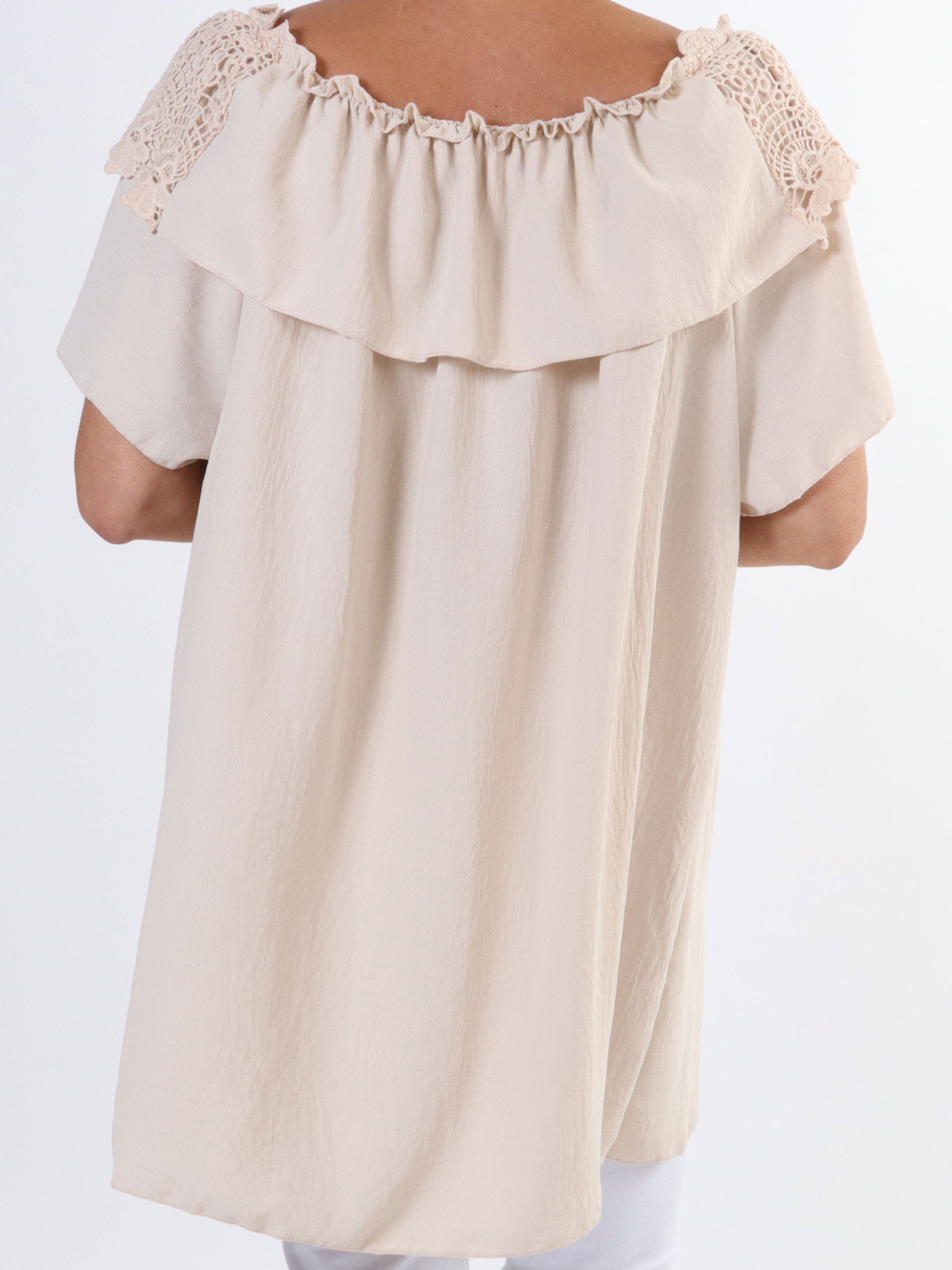 Sydney - Söt tunika i plus size med broderier - Pink