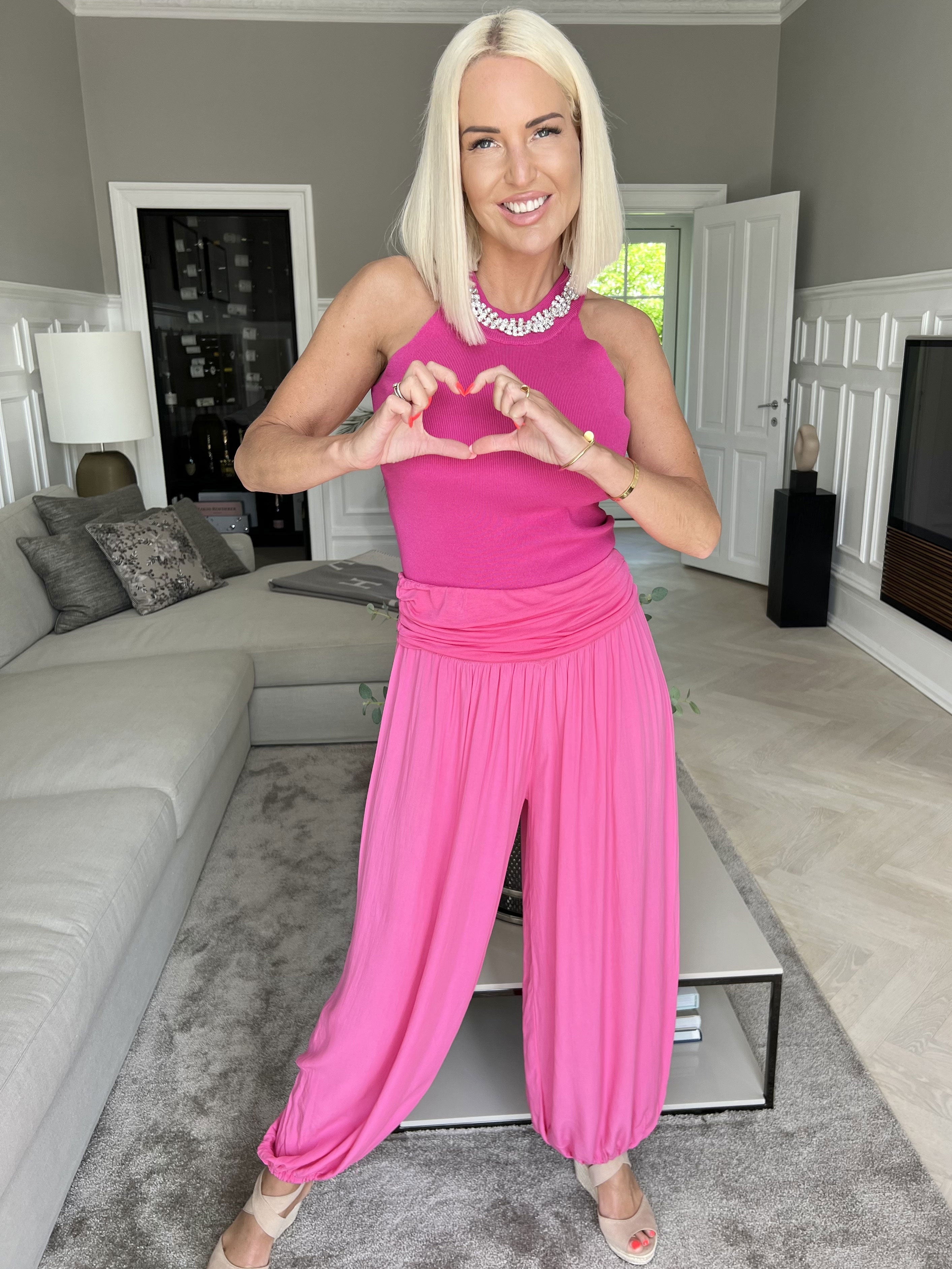 Vibe - Lätta och lösa byxor med resår i midjan